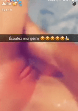 « Ecoutez moi gémir » Julie snapsex son orgasme sur snapchat